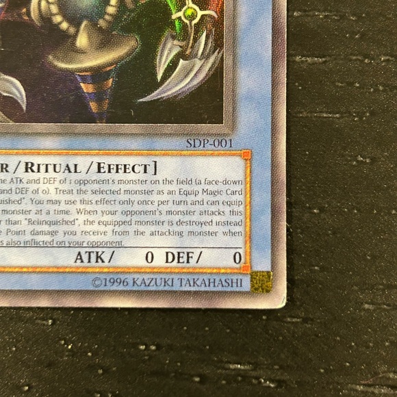 Relinquished Yu-Gi-Oh! Card 1st Edition- SDP-001 - Picture 5 of 6